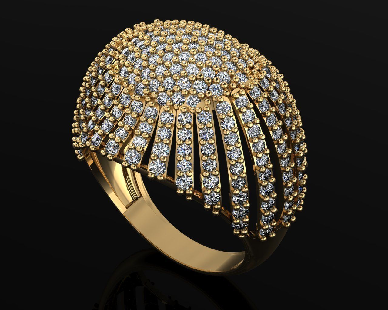 Woman Rings 3D 3D print model_1