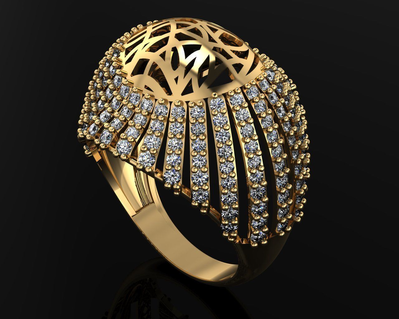 Woman Rings 3D 3D print model_1