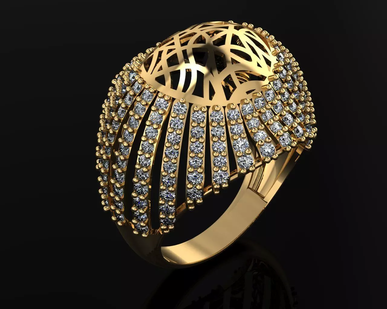 Woman Rings 3D 3D print model_0