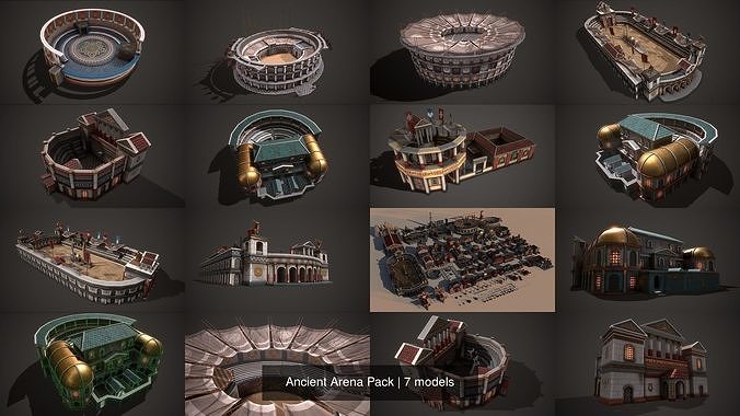 Ancient Arena Pack 3D Model Collection