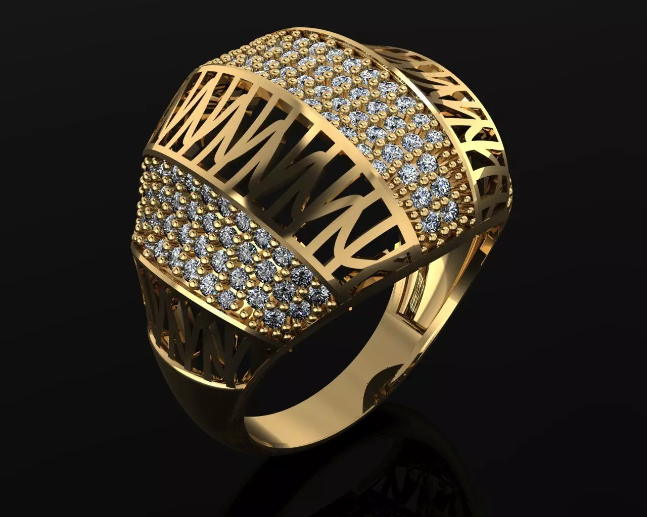 Woman Rings 3D 3D print model_0