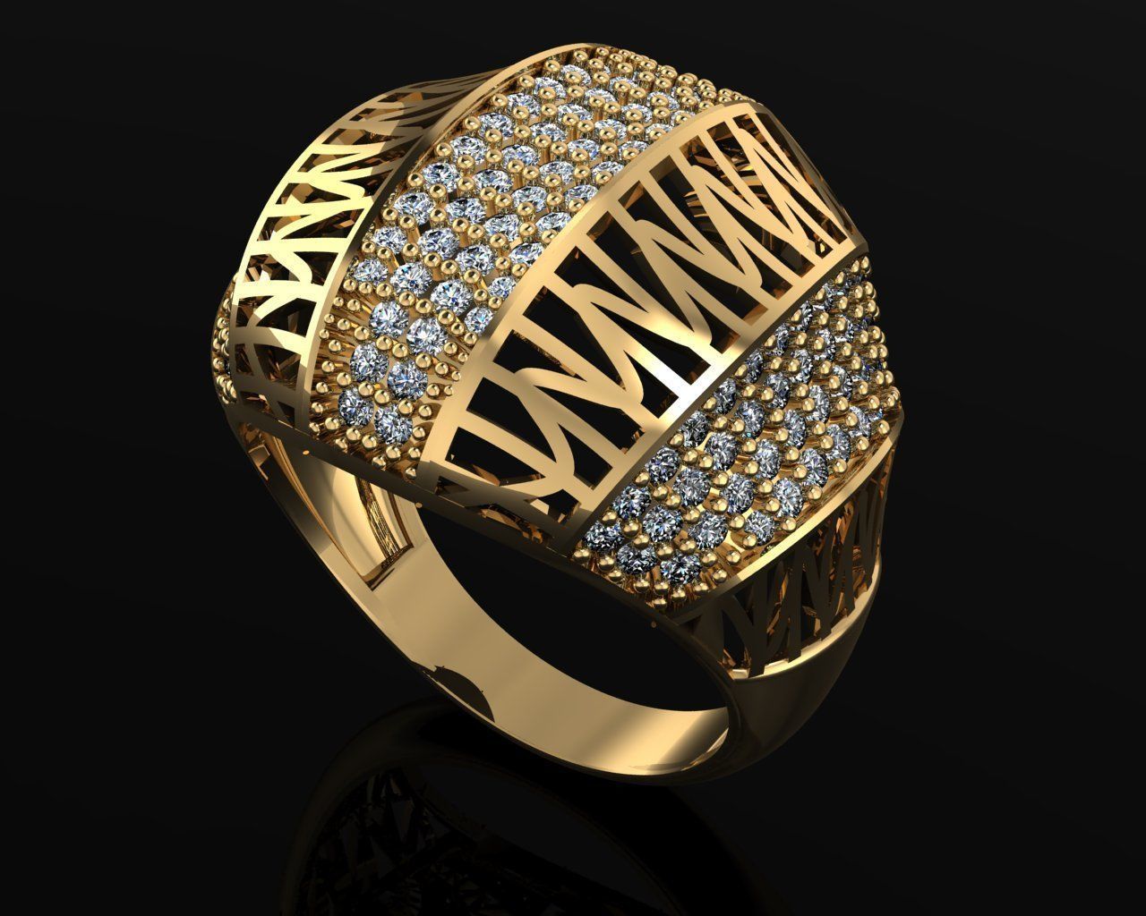Woman Rings 3D 3D print model_1
