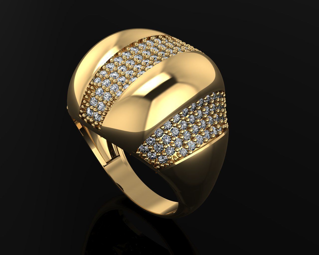 Woman Rings 3D 3D print model_1