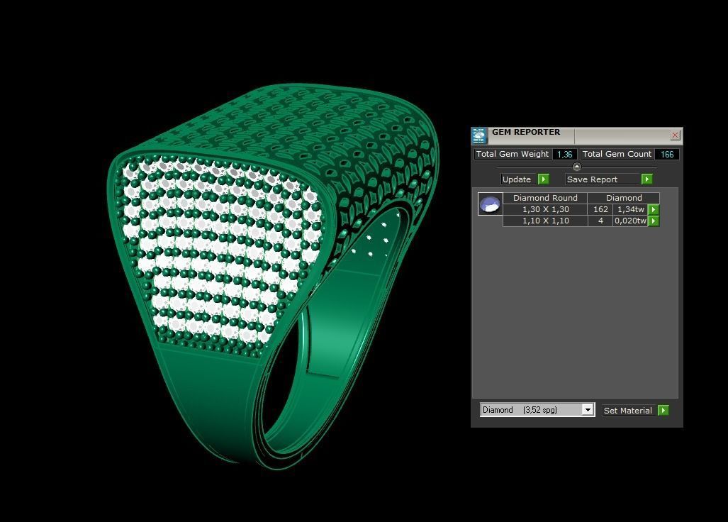 Woman Rings 3D 3D print model_2