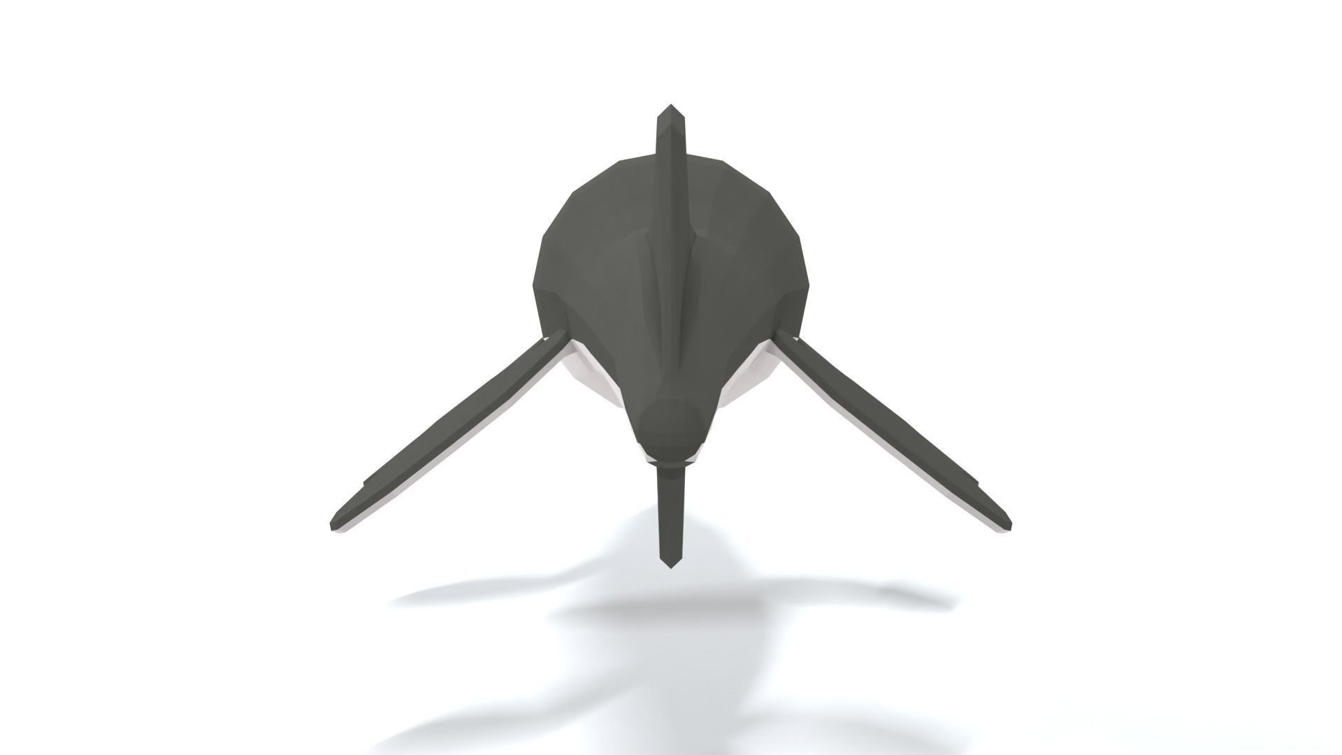 Low Poly Cartoon Tylosaurus Low-poly 3D model_3