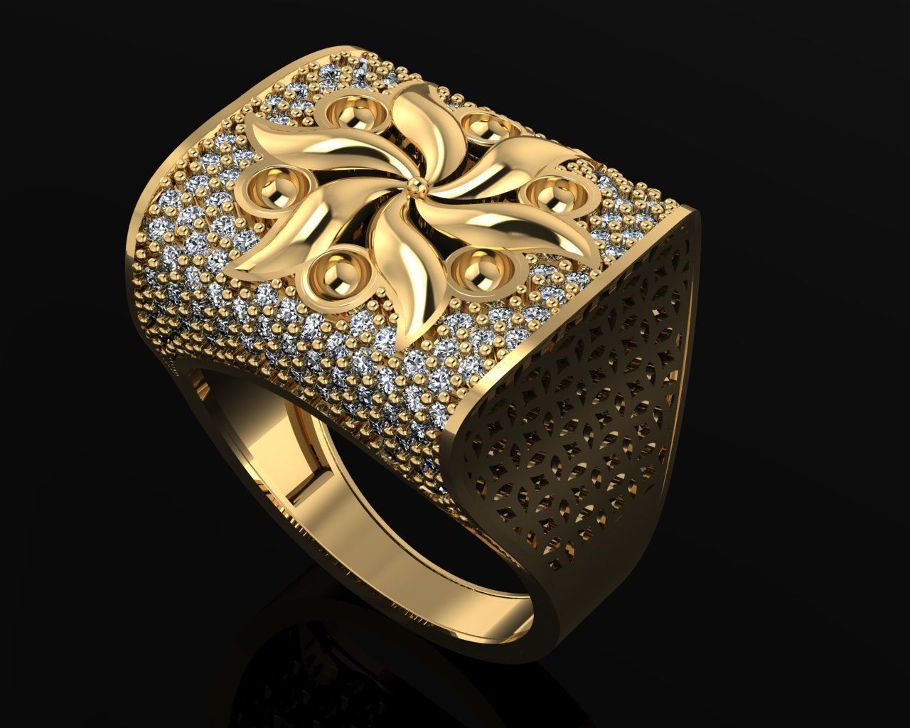 Woman Rings 3D 3D print model_1