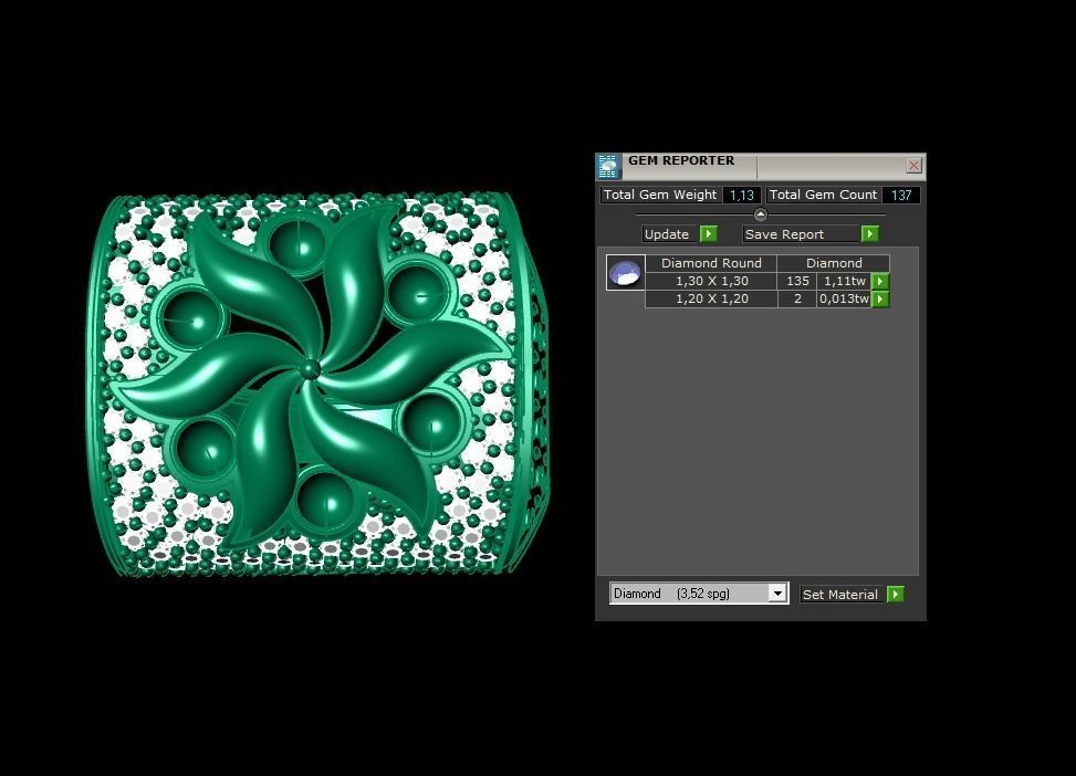 Woman Rings 3D 3D print model_2