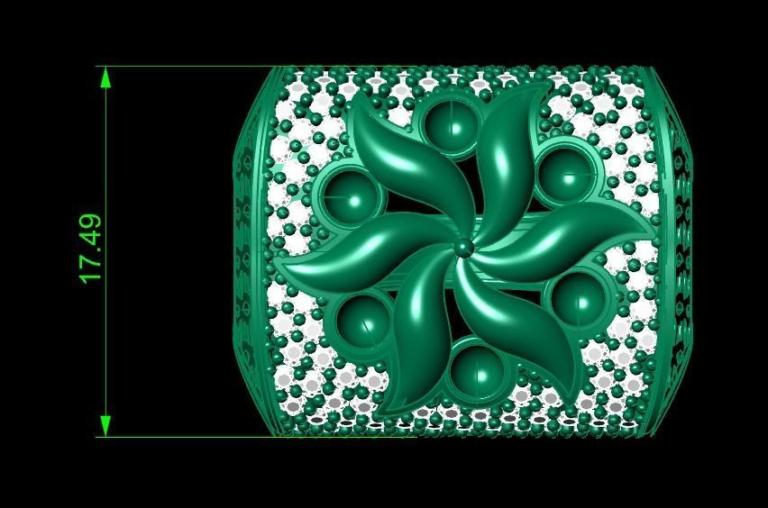 Woman Rings 3D 3D print model_3