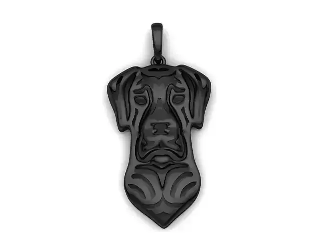 Great Dane Charm Pendant 3D print model
