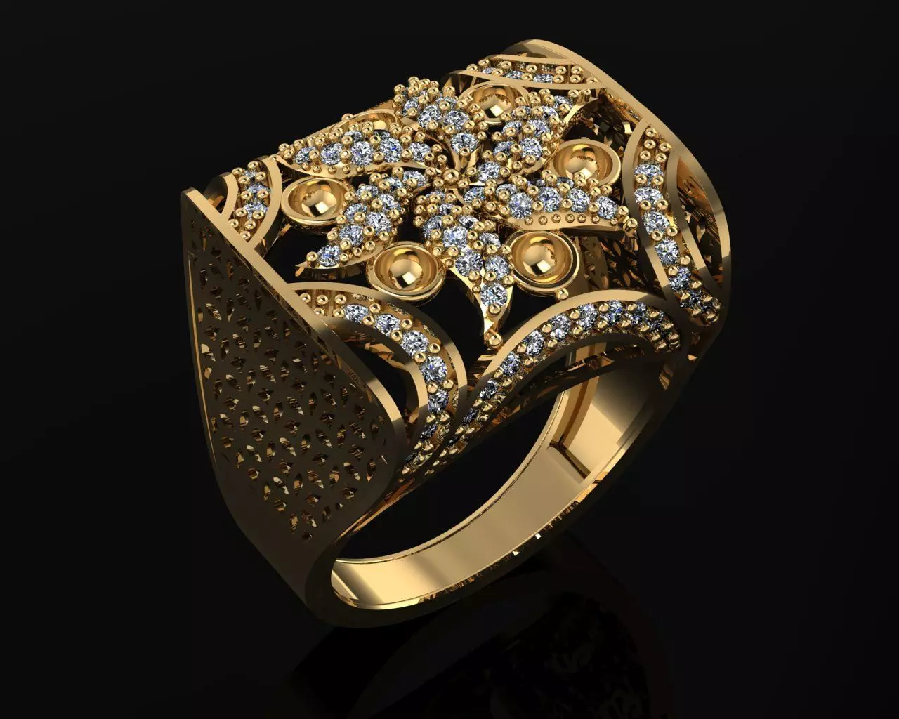 Woman Rings 3D 3D print model_0