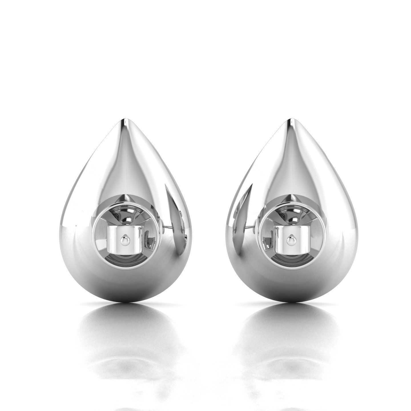 JFEASLT-26065 pair of tear shaped diamond earrings 3D print model_14