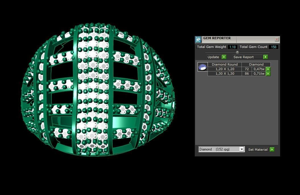 Woman Rings 3D 3D print model_2