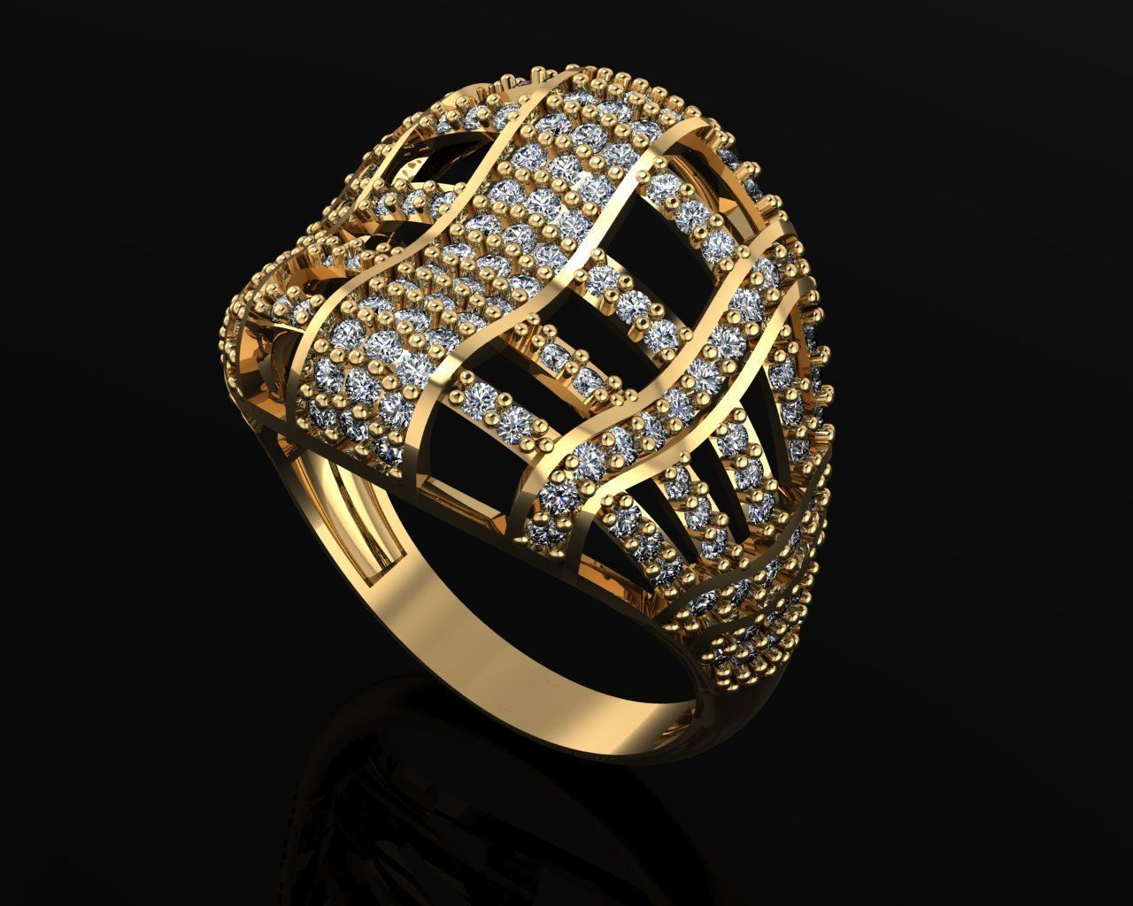 Woman Rings 3D 3D print model_1