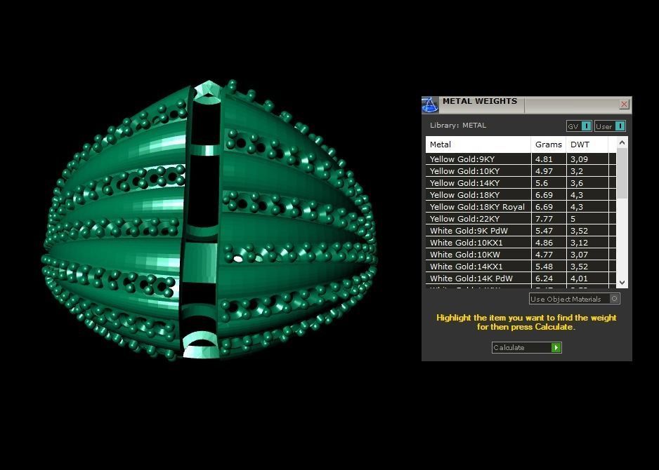 Ring 3D gold with diamonds 3D print model_4