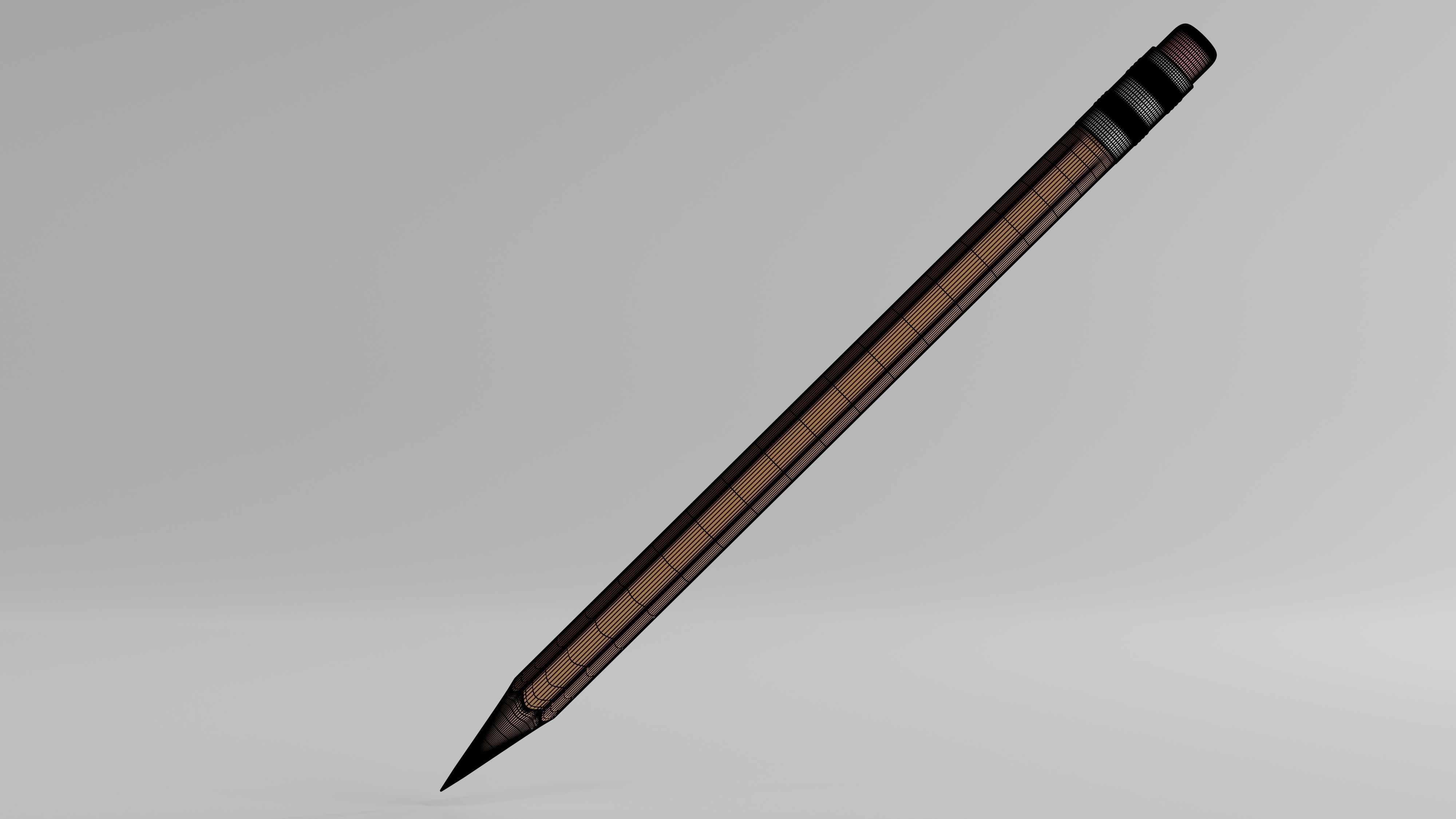 Pencil 3D model_4