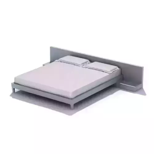 Classic White Double Bed