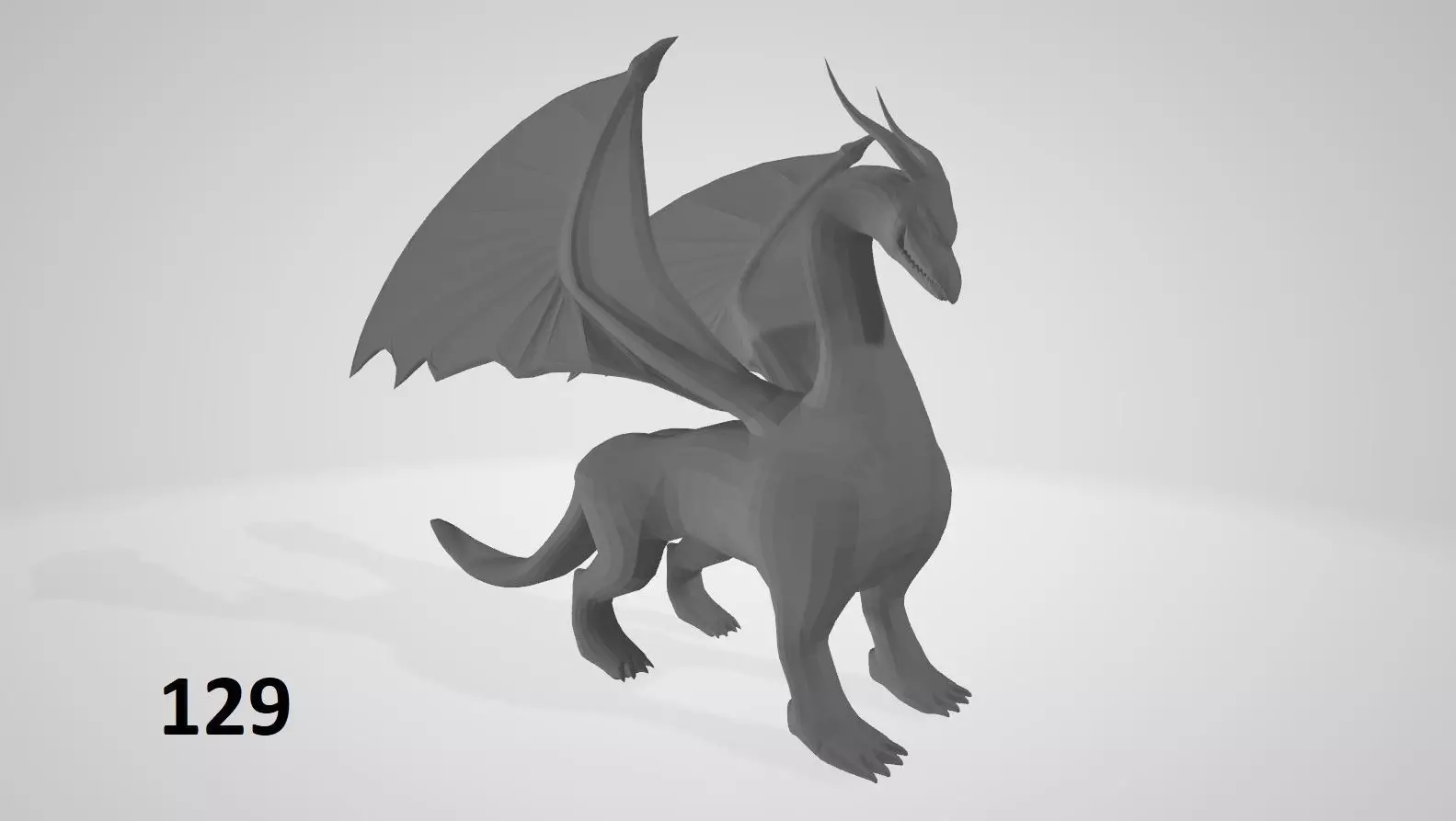 Dragon-P129 dragon 3D model_0