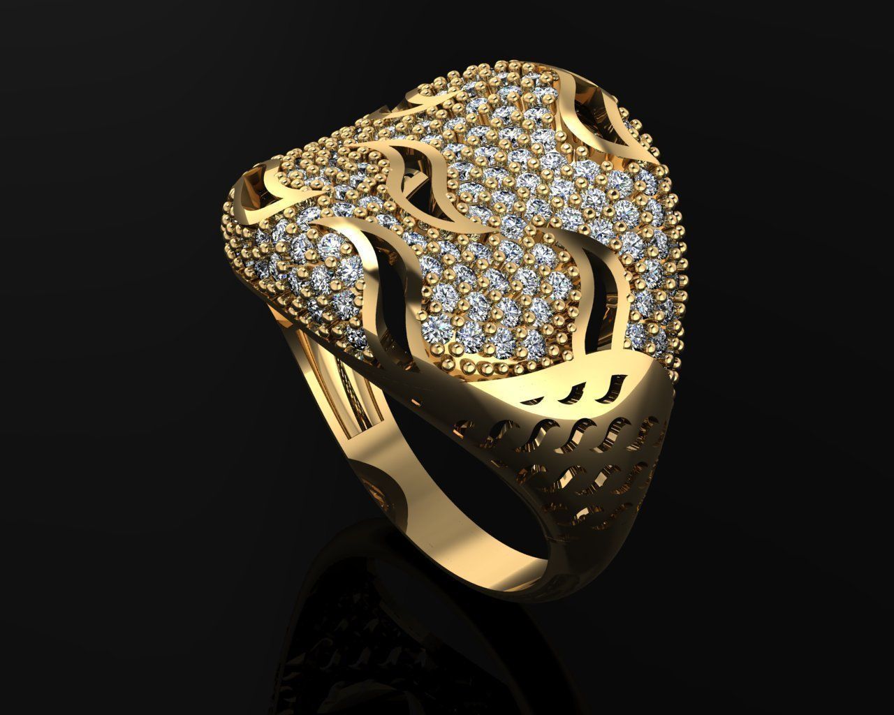 Woman Rings 3D 3D print model_1