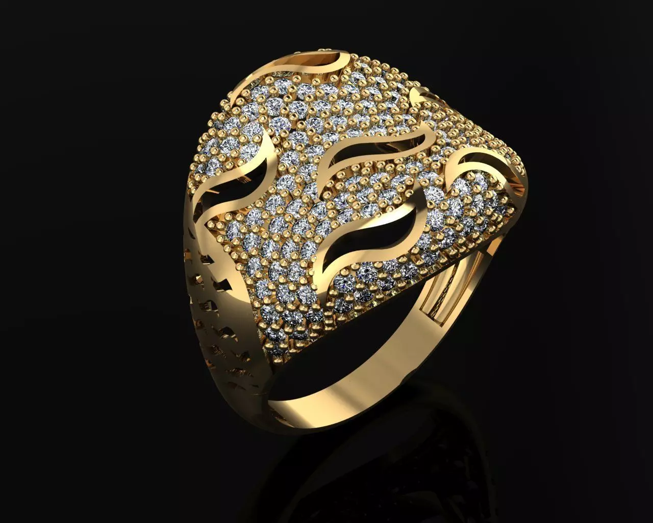 Woman Rings 3D 3D print model_0