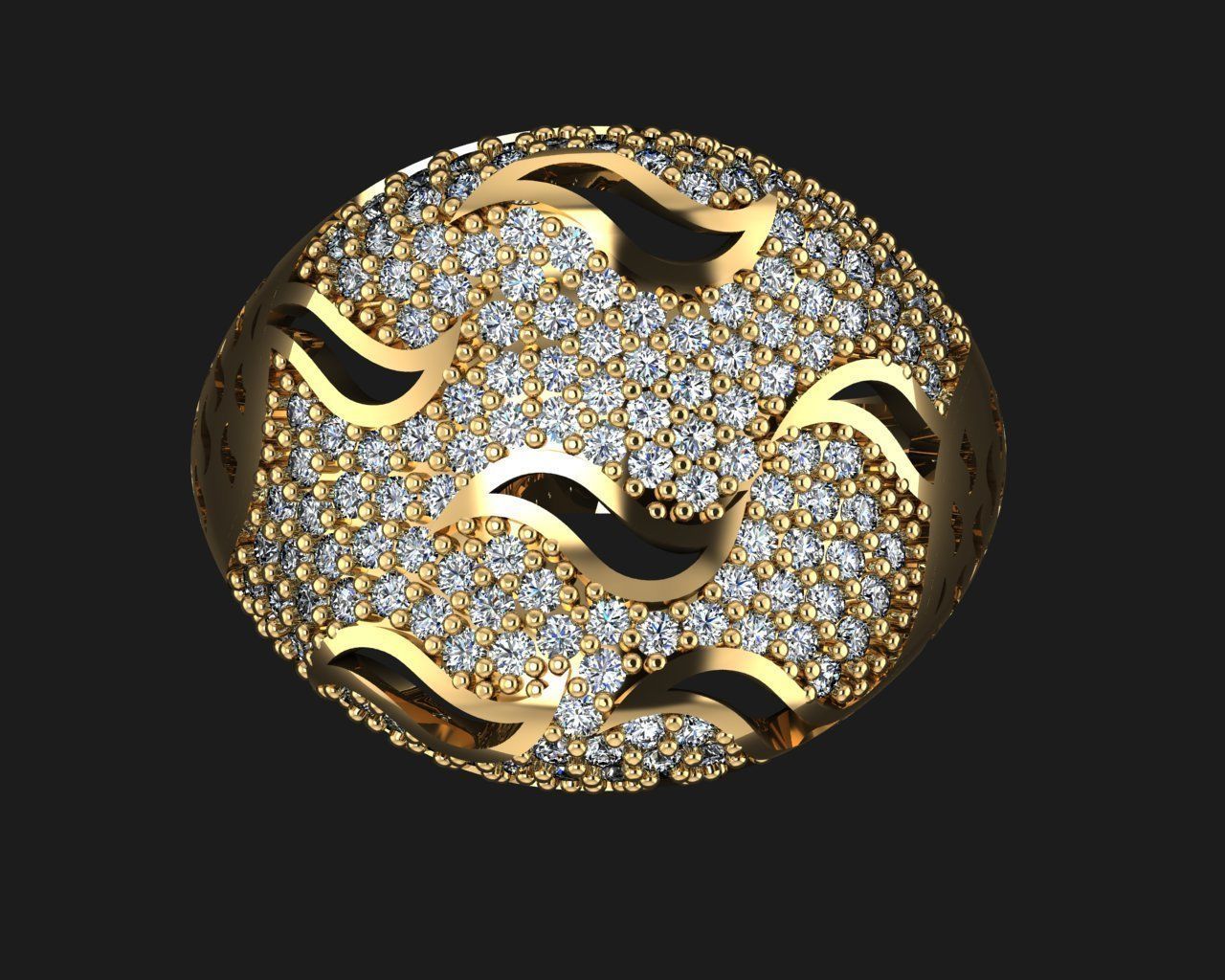 Woman Rings 3D 3D print model_2