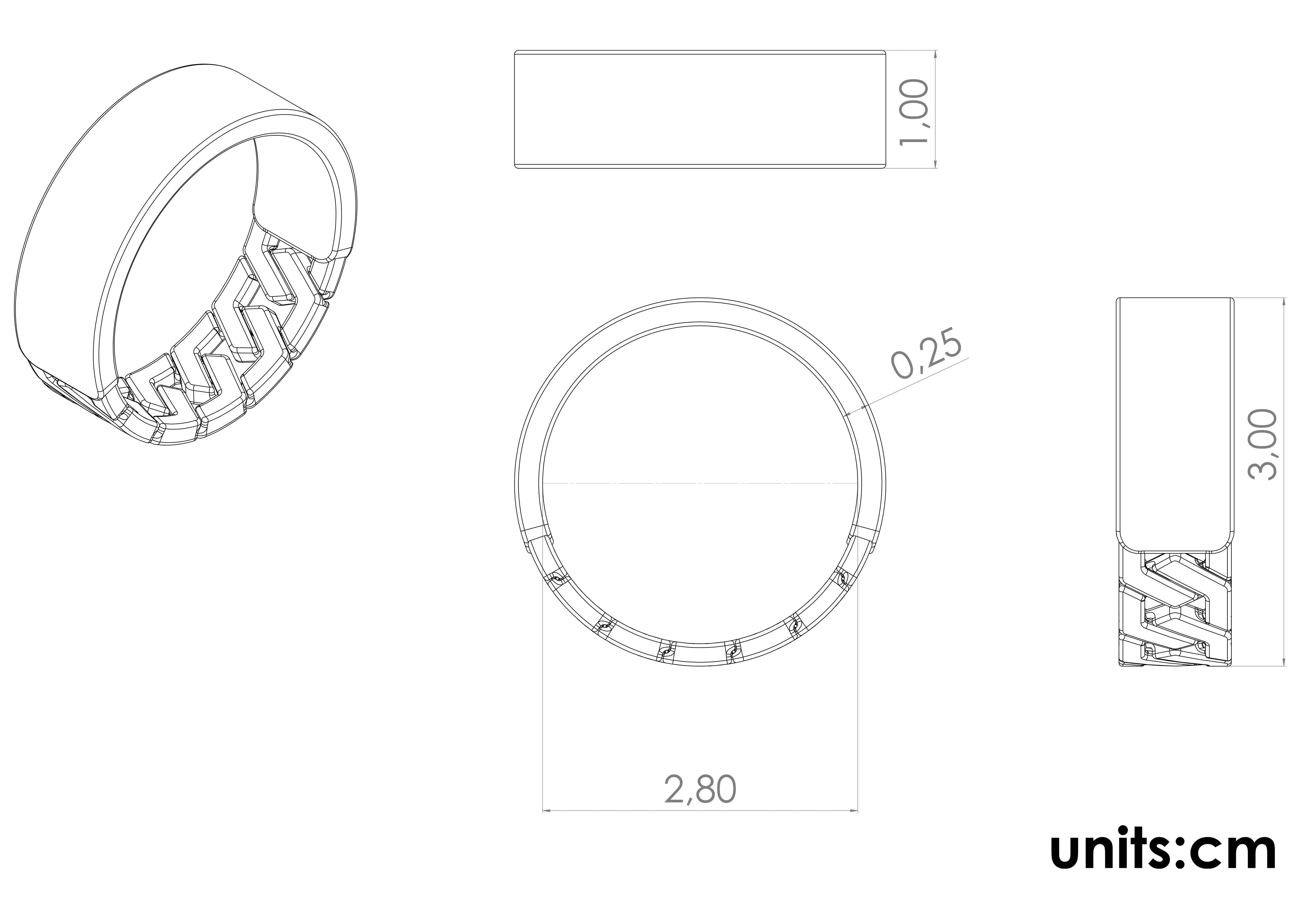 chainz celtic ring in sterling silver 3D print model_6
