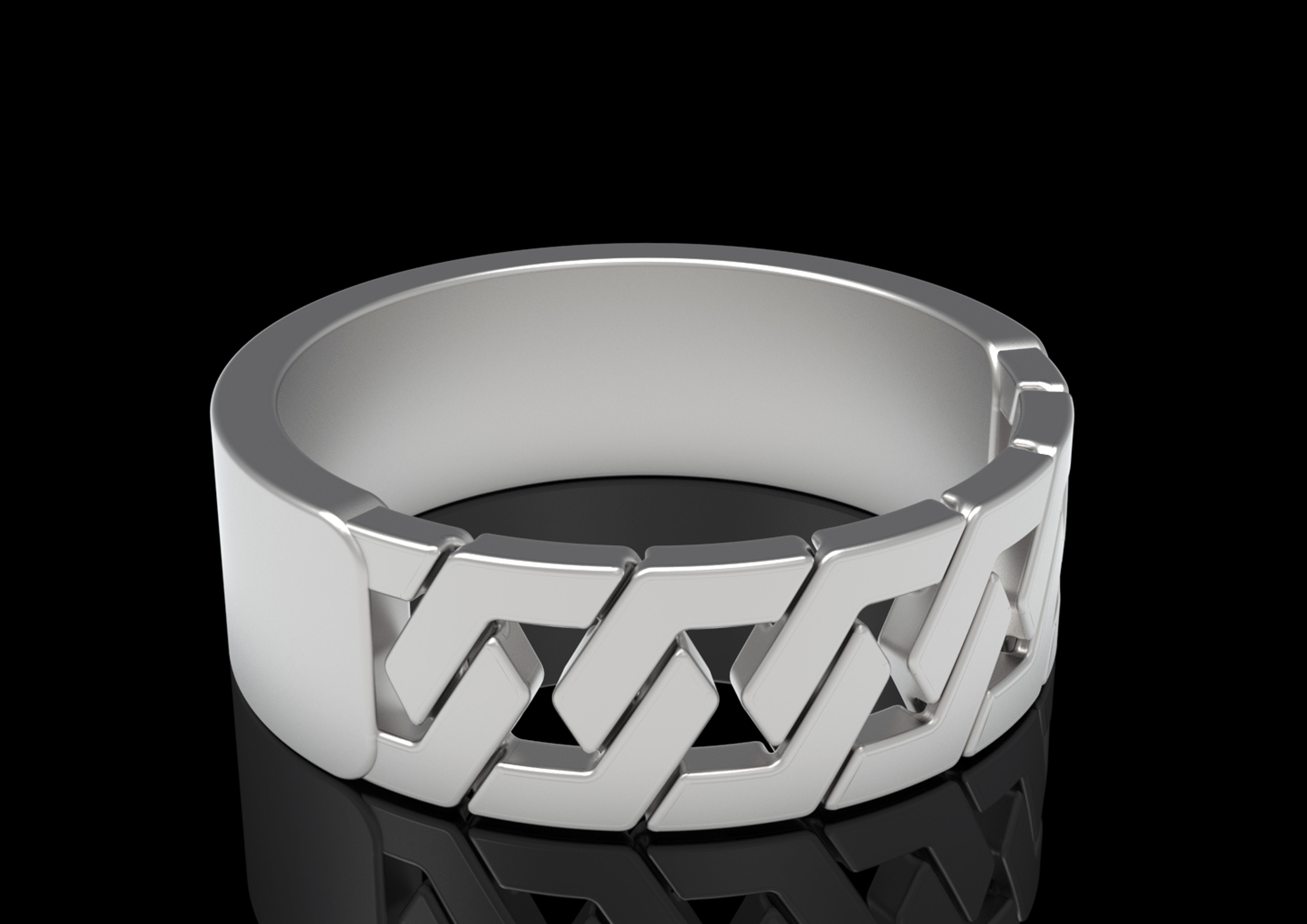 chainz celtic ring in sterling silver 3D print model_2