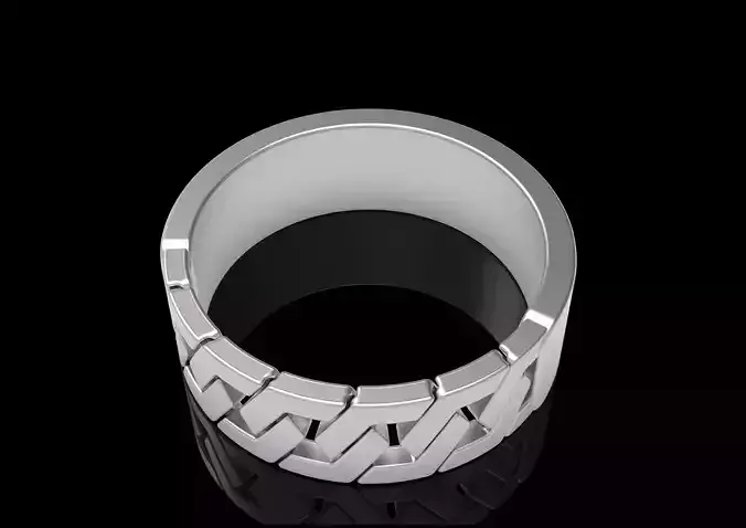 chainz celtic ring in sterling silver 3D print model