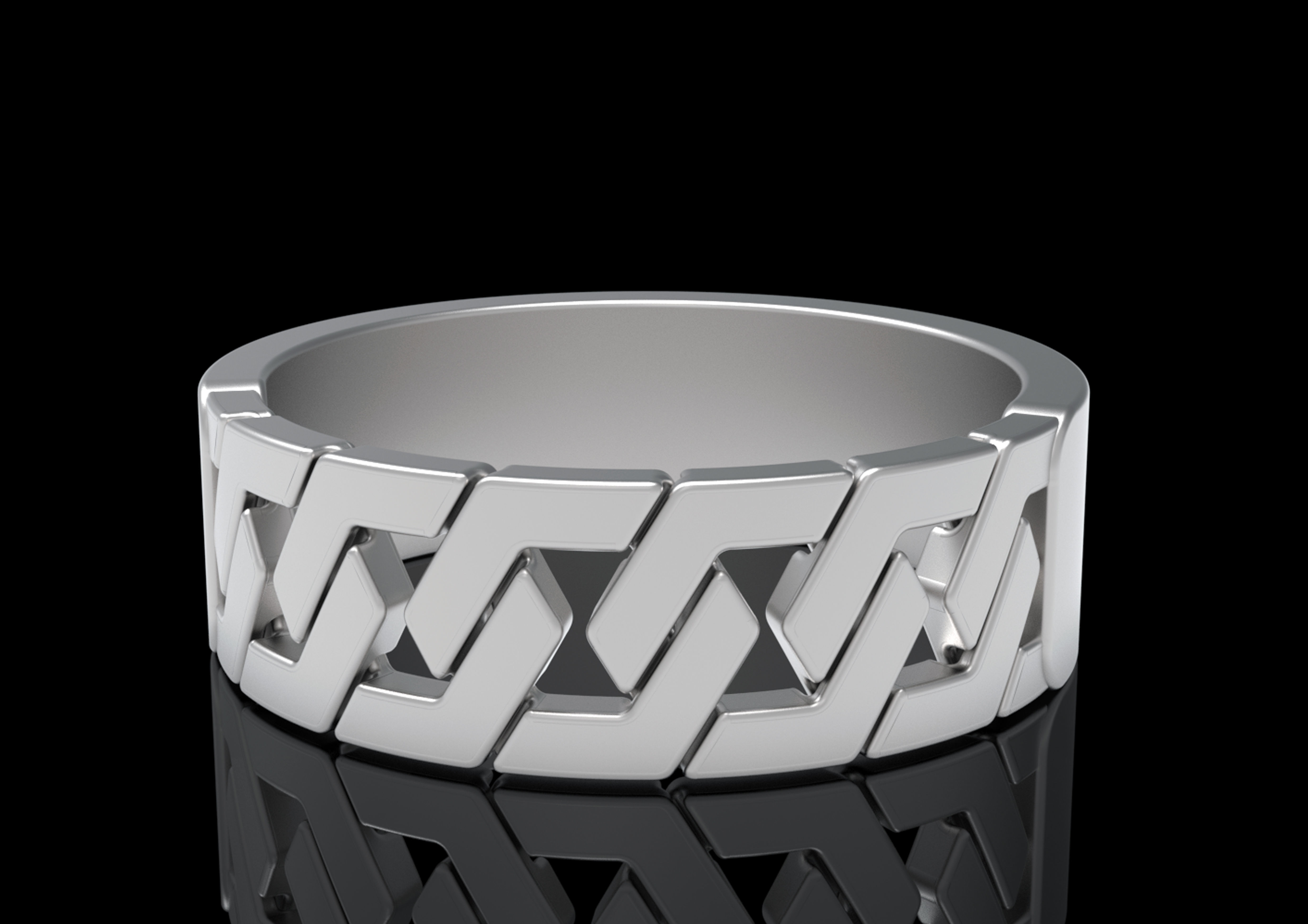 chainz celtic ring in sterling silver 3D print model_1