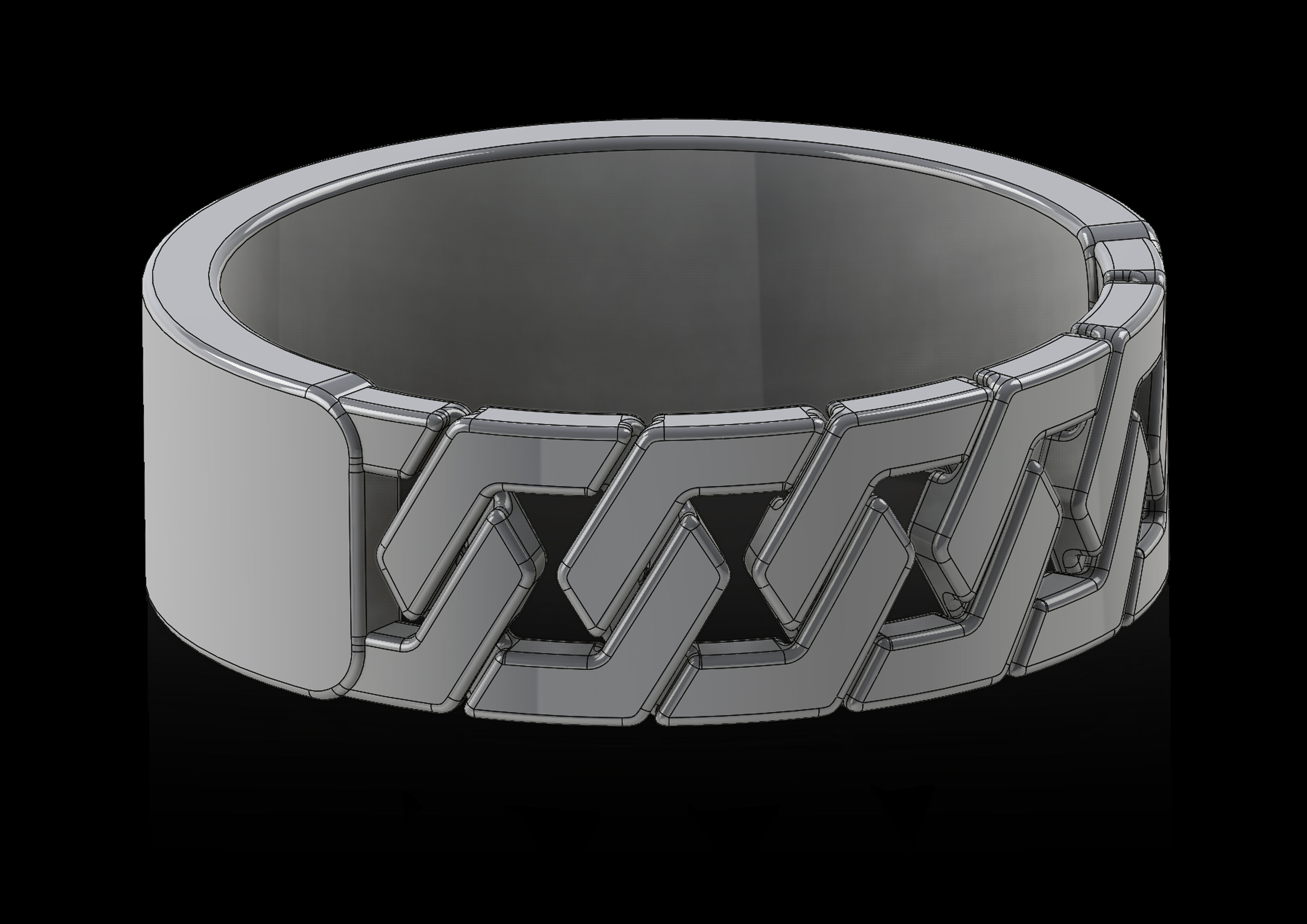 chainz celtic ring in sterling silver 3D print model_3