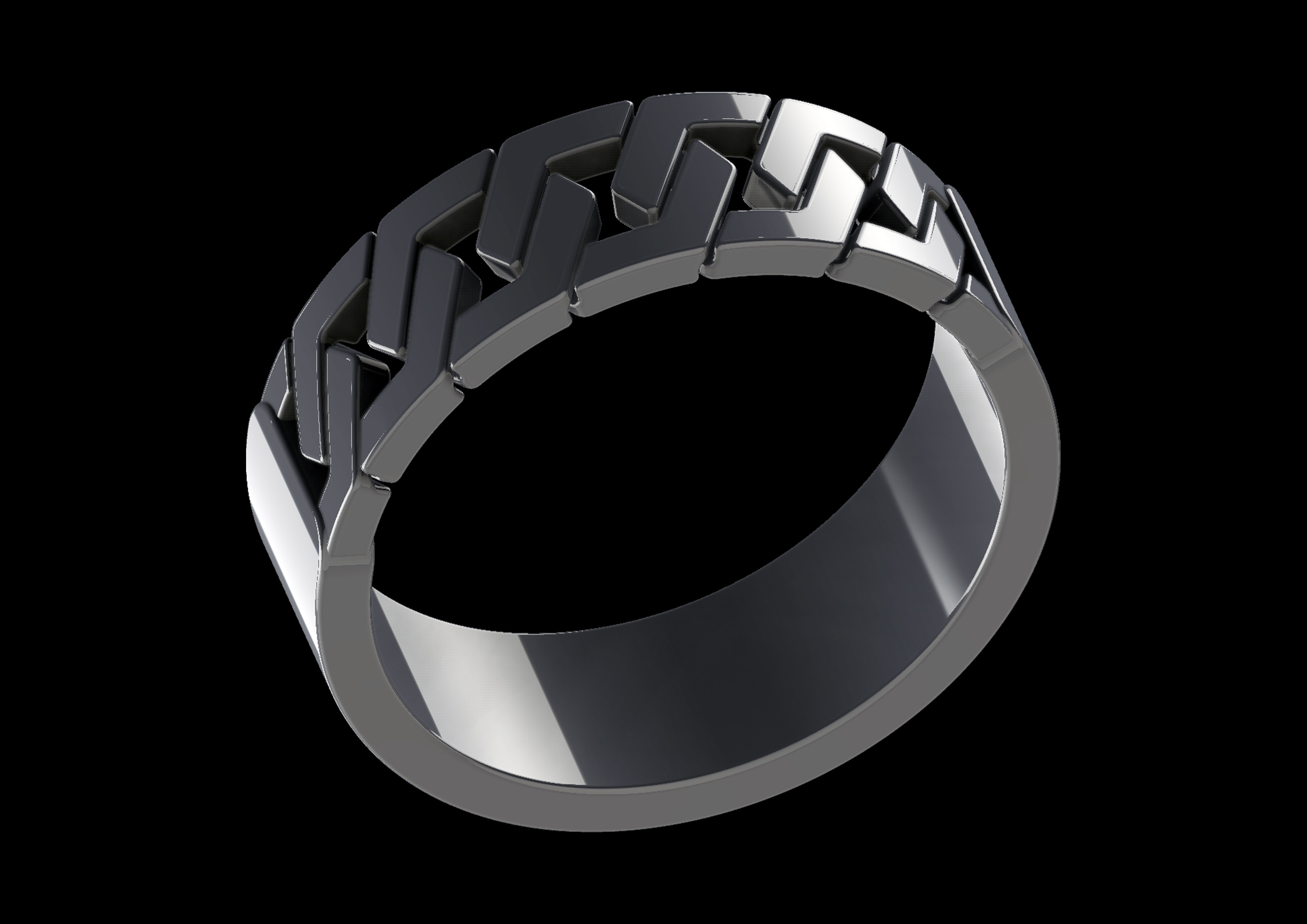 chainz celtic ring in sterling silver 3D print model_5