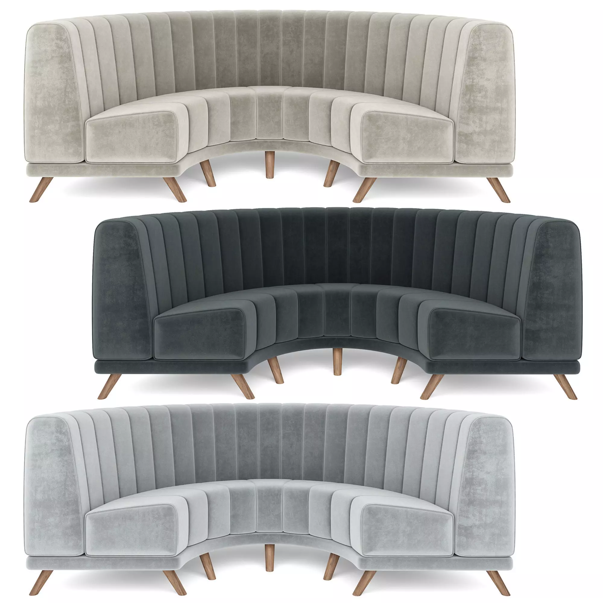 MD Round Sofa 003 3D model
