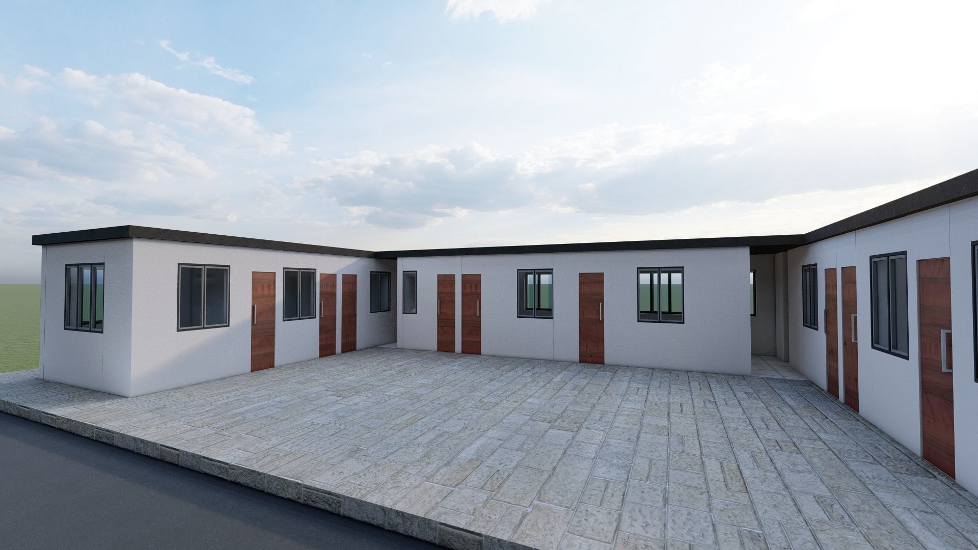 Modern apartment  Free 3D model_1