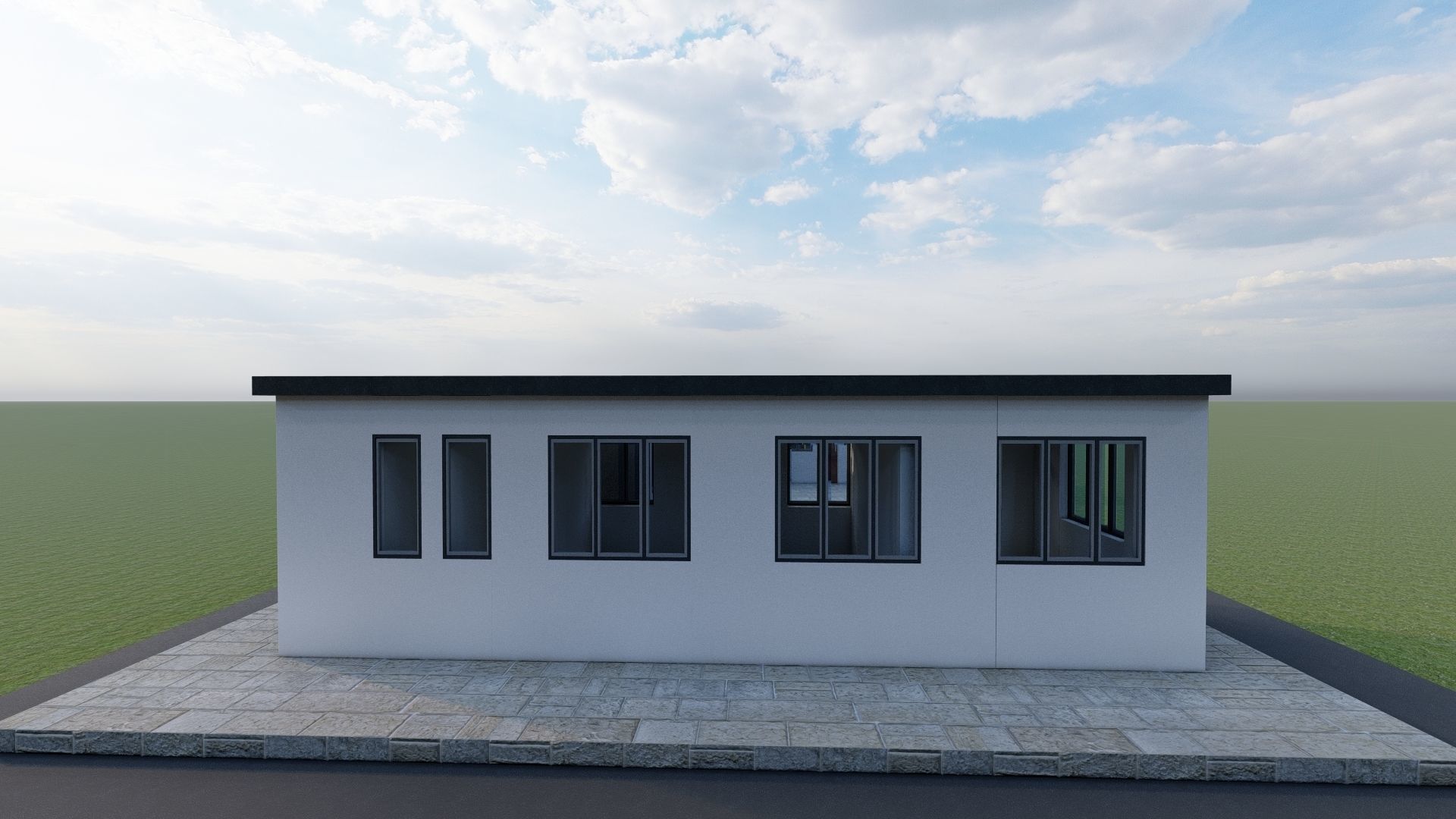 Modern apartment  Free 3D model_4