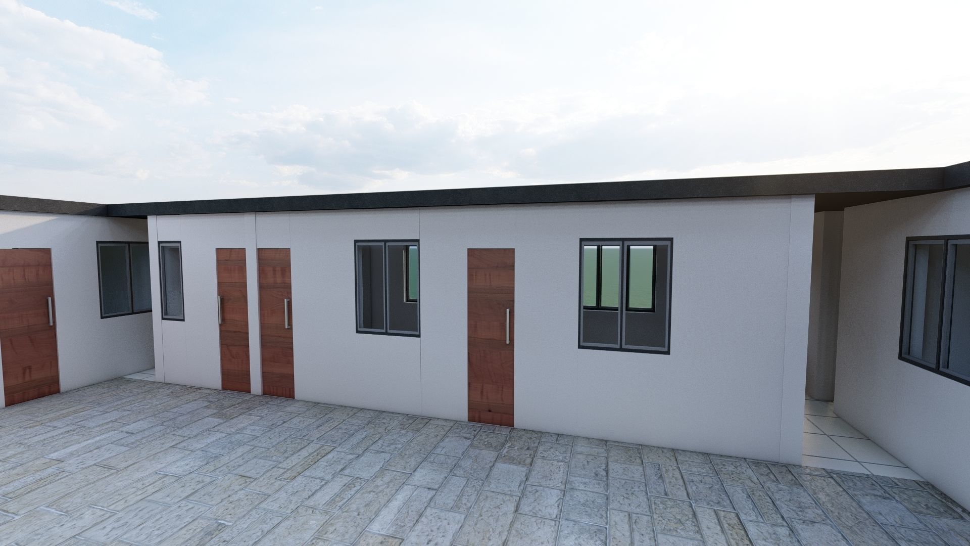 Modern apartment  Free 3D model_2