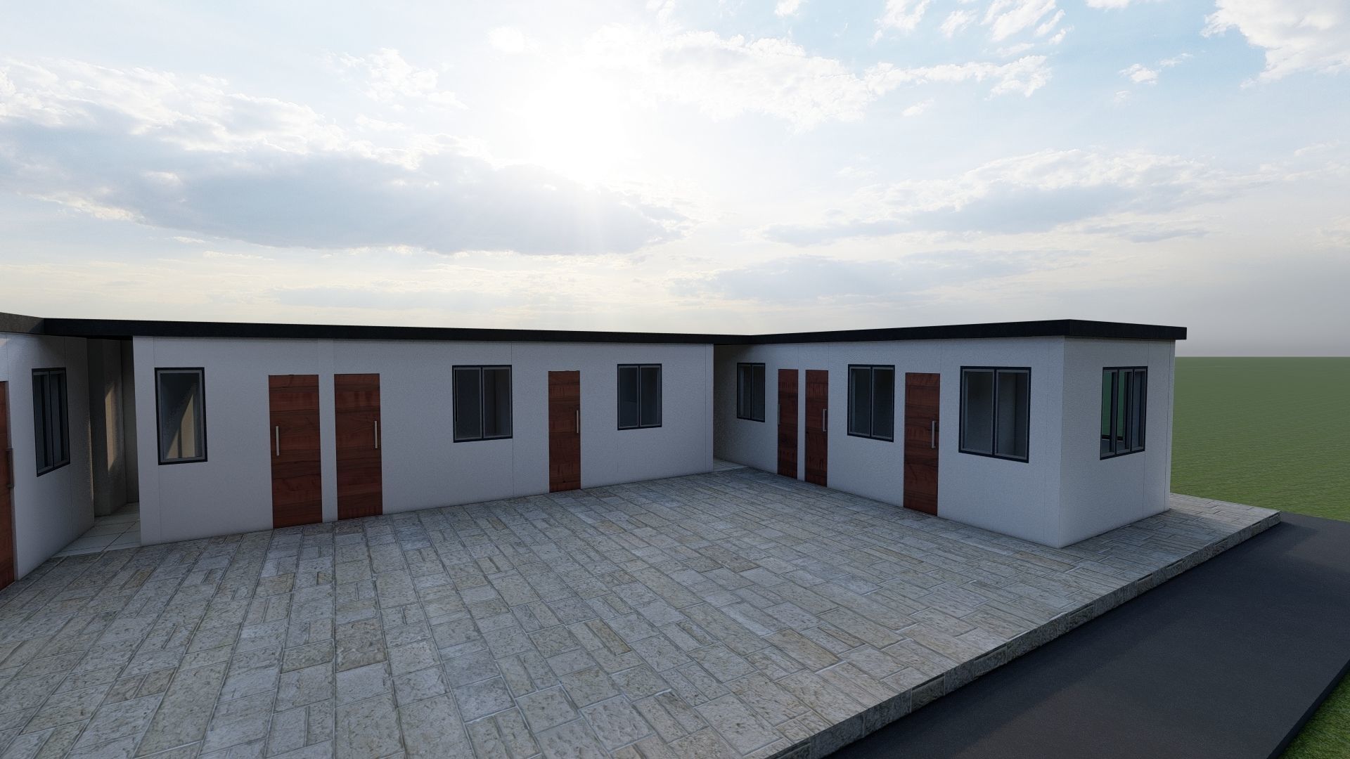 Modern apartment  Free 3D model_3