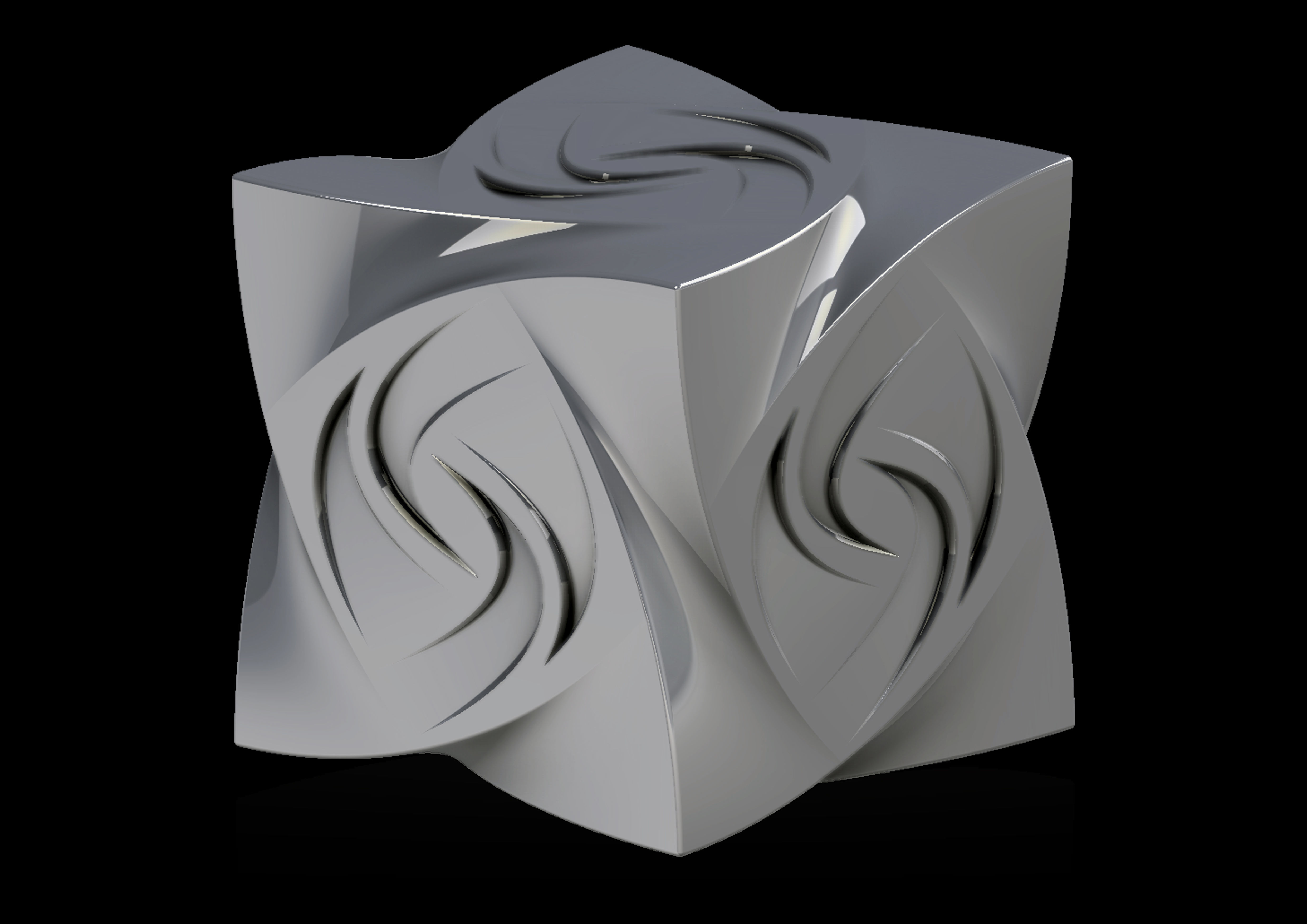 cubestone silver cube 3D print model_5