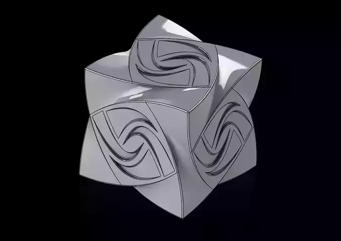 cubestone silver cube 3D print model