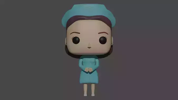 FUNKO POP RATCHED NETFLIX 3D print model