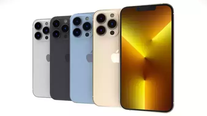 Apple iPhone 13 Pro All Colors 3D model