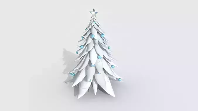 Christmas Tree 05 Snow White - Cartoon Interior Decoration