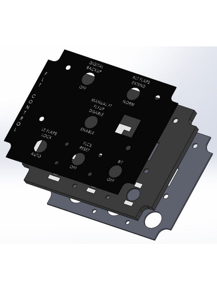 F-16 Left Hand Panels Bundle models 3D print model_9