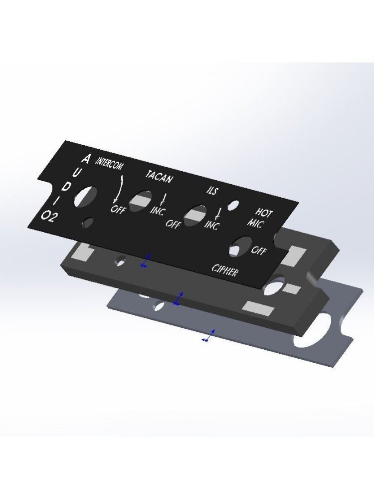 F-16 Left Hand Panels Bundle models 3D print model_16