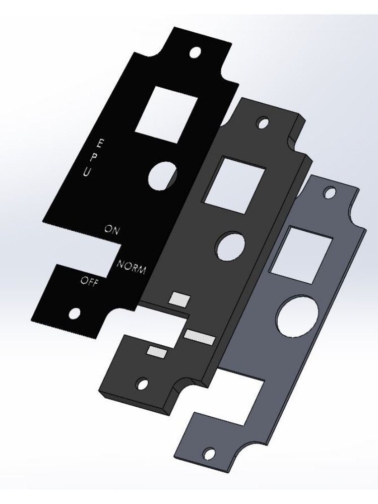 F-16 Left Hand Panels Bundle models 3D print model_11