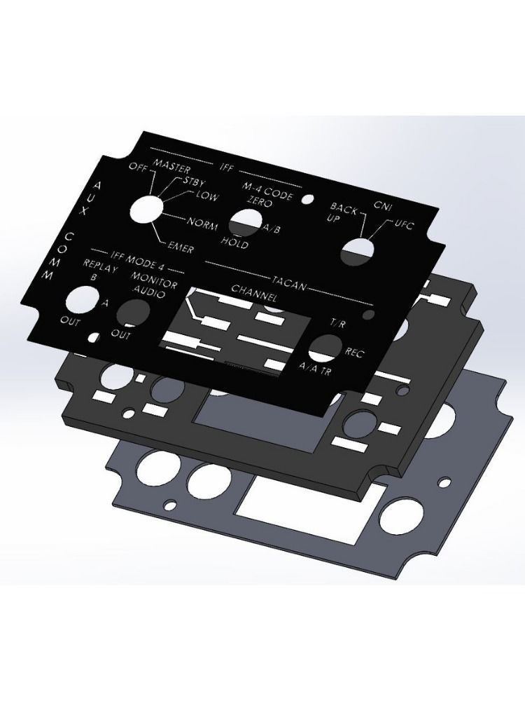 F-16 Left Hand Panels Bundle models 3D print model_15