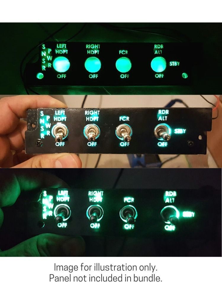 F-16 Left Hand Panels Bundle models 3D print model_25