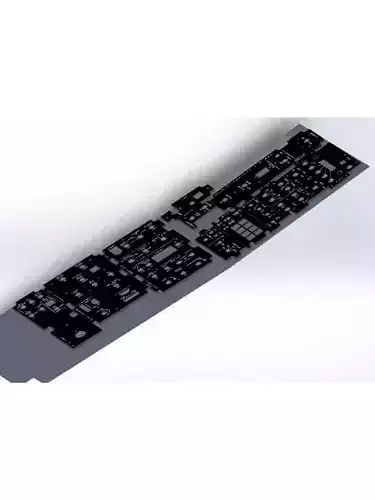 F-16 Left Hand Panels Bundle models 3D print model