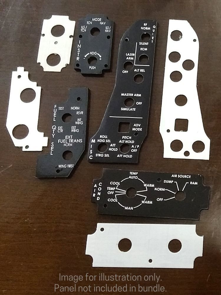 F-16 Left Hand Panels Bundle models 3D print model_24