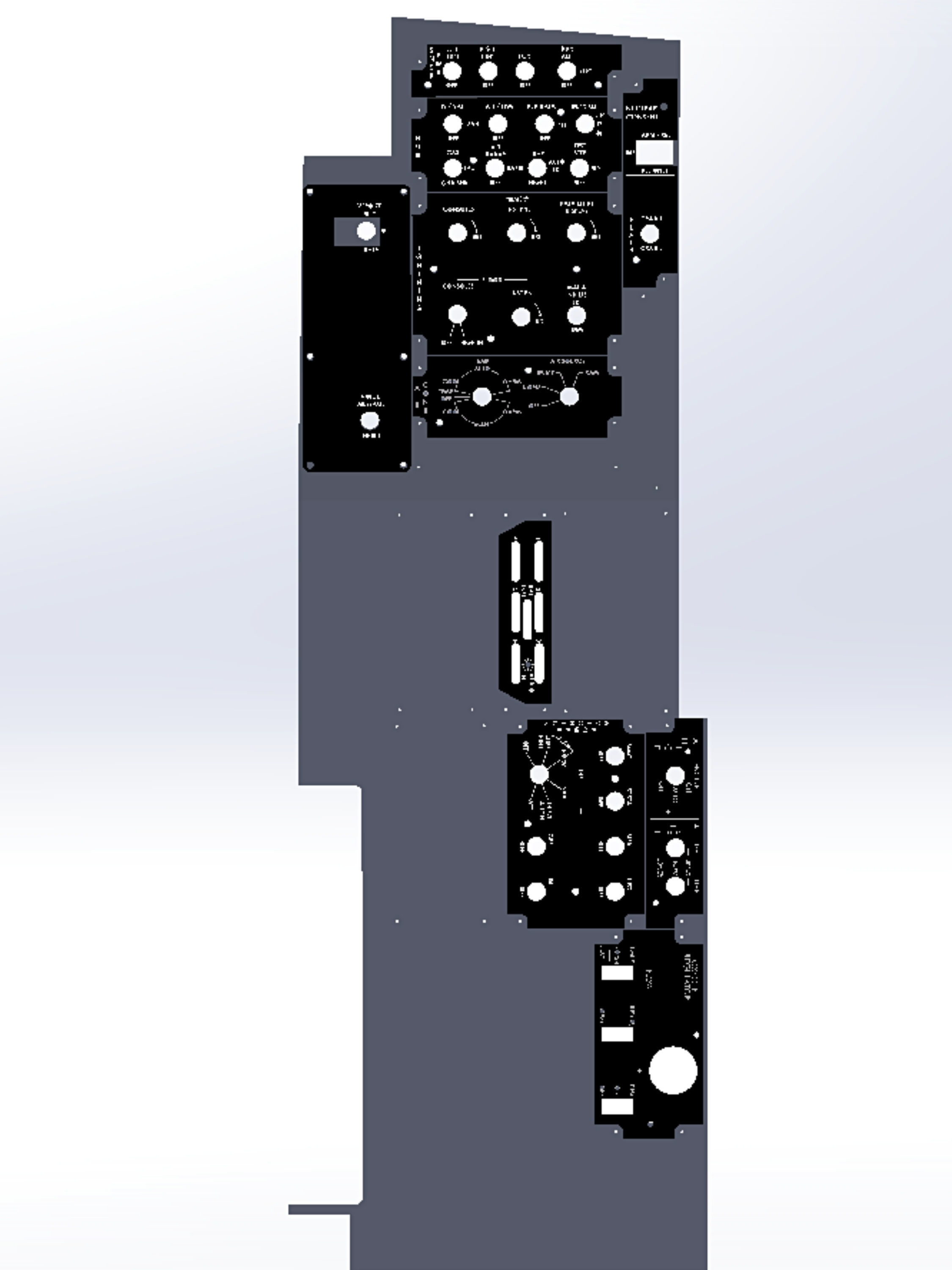 F-16 Right Hand Panels model Bundle 3D print model_1