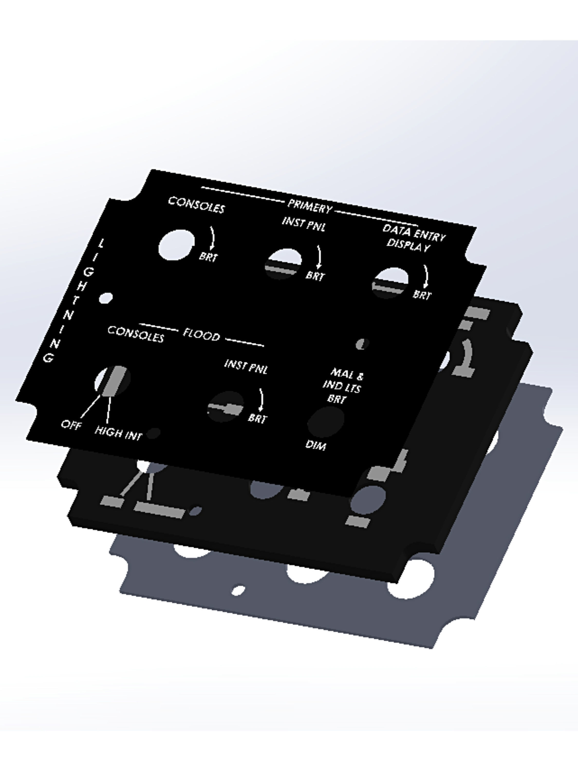 F-16 Right Hand Panels model Bundle 3D print model_8