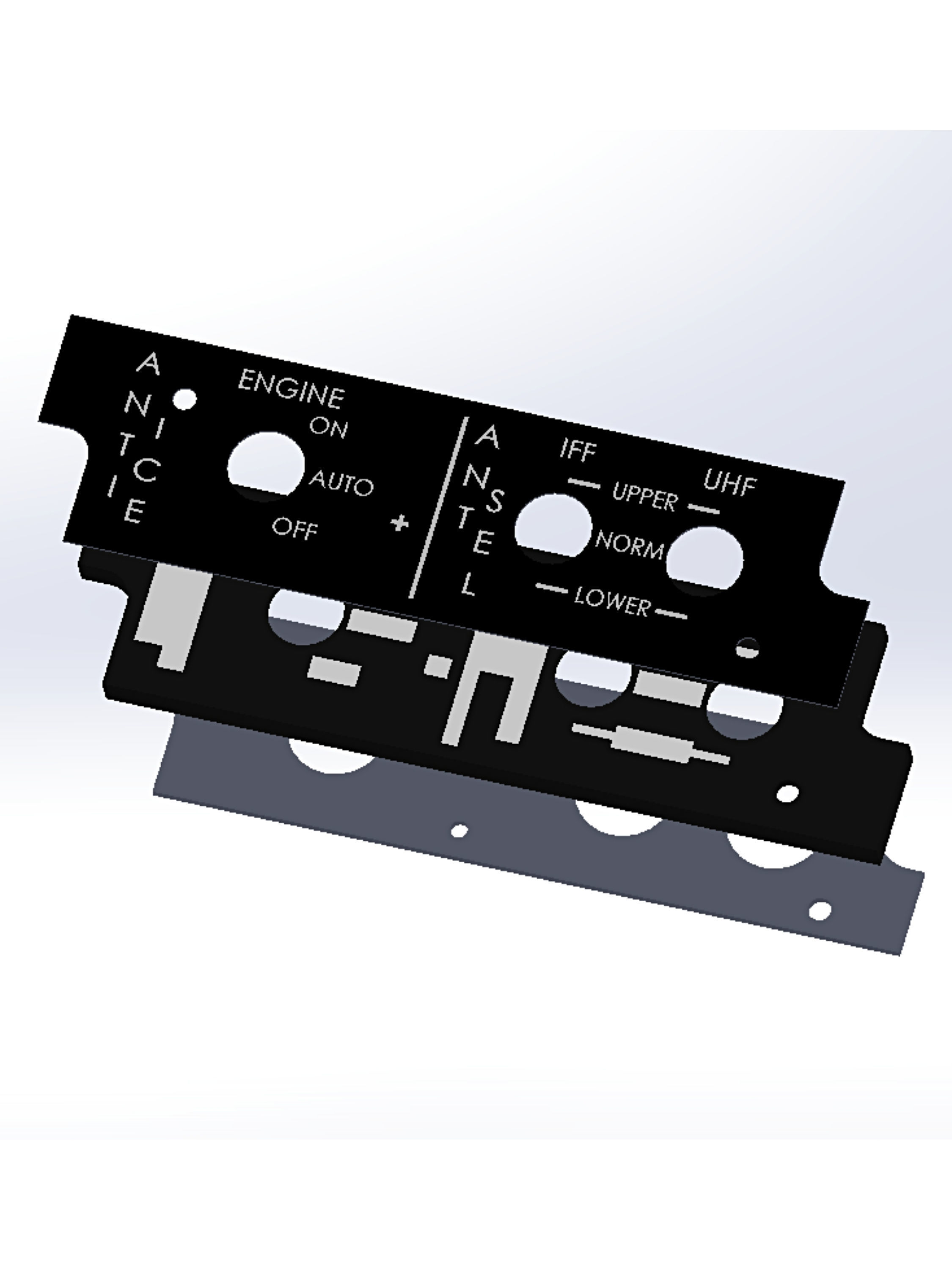 F-16 Right Hand Panels model Bundle 3D print model_11